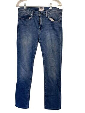 FRAME L'Homme Slim Fit Jeans‎ Mens 32 Bunker Wash Cotton USA Made Premium Denim